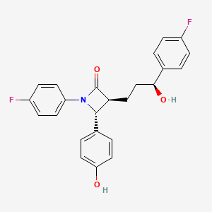 molecular formula C24H21F2NO3 B601704 (3S,4R)-1-(4-氟苯基)-3-((S)-3-(4-氟苯基)-3-羟基丙基)-4-(4-羟基苯基)氮杂环丁-2-酮 CAS No. 1593543-00-0