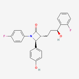 molecular formula C24H21F2NO3 B601705 Ezetimibe Fluoro Isomer CAS No. 1798008-25-9