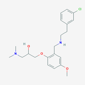 1-[2-[[2-(3-Chlorophenyl)ethylamino]methyl]-4-methoxyphenoxy]-3-(dimethylamino)propan-2-ol