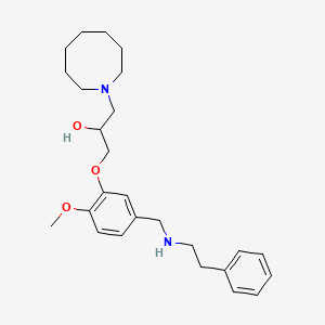 1-(1-azocanyl)-3-(2-methoxy-5-{[(2-phenylethyl)amino]methyl}phenoxy)-2-propanol