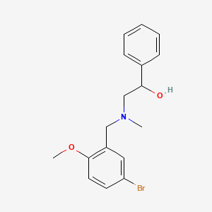 2-[(5-Bromo-2-methoxyphenyl)methyl-methylamino]-1-phenylethanol