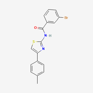 3-bromo-N-[4-(4-methylphenyl)-1,3-thiazol-2-yl]benzamide