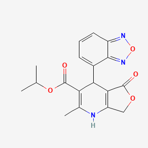 molecular formula C18H17N3O5 B601722 Isradipine Lactone CAS No. 1076198-34-9