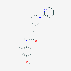 N-(4-methoxy-2-methylphenyl)-3-(1-pyridin-2-ylpiperidin-3-yl)propanamide