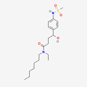 molecular formula C20H34N2O4S B601726 N-乙基-正庚基-4-羟基-4-(4-(甲基磺酰胺基)苯基)丁酰胺 CAS No. 160087-98-9