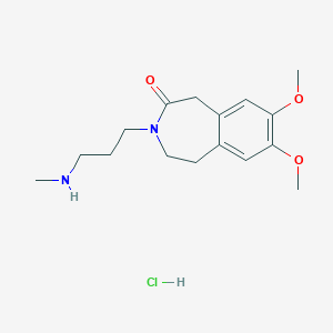 molecular formula C16H25ClN2O3 B601731 Ivabradine Impurity 12 CAS No. 85175-52-6