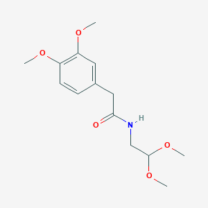 molecular formula C14H21NO5 B601732 N-(2,2-二甲氧基乙基)-3,4-二甲氧基苯乙酰胺 CAS No. 73954-34-4