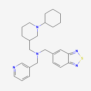 (2,1,3-benzothiadiazol-5-ylmethyl)[(1-cyclohexyl-3-piperidinyl)methyl](3-pyridinylmethyl)amine