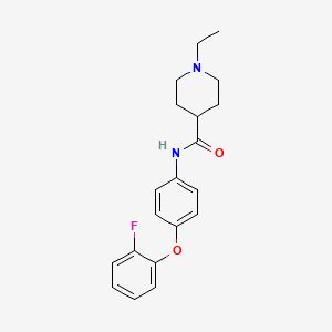 1-ethyl-N-[4-(2-fluorophenoxy)phenyl]-4-piperidinecarboxamide