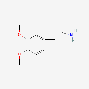 molecular formula C11H15NO2 B601735 (3,4-Dimethoxybicyclo[4.2.0]octa-1,3,5-trien-7-yl)methanamine CAS No. 73344-75-9