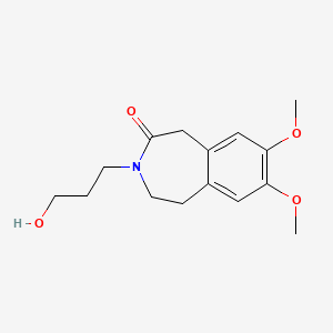 molecular formula C15H21NO4 B601737 Hydroxy Ivabradine CAS No. 1235547-07-5
