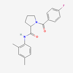 N-(2,4-dimethylphenyl)-1-(4-fluorobenzoyl)prolinamide