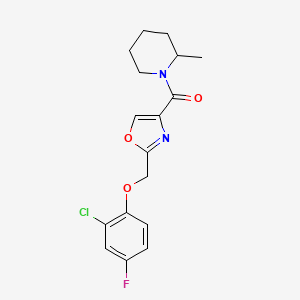 1-({2-[(2-chloro-4-fluorophenoxy)methyl]-1,3-oxazol-4-yl}carbonyl)-2-methylpiperidine