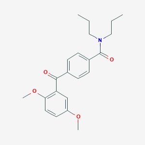 4-(2,5-dimethoxybenzoyl)-N,N-dipropylbenzamide