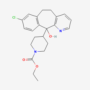 molecular formula C22H25ClN2O3 B601752 11-Hydroxy Dihydro Loratadine CAS No. 133284-74-9