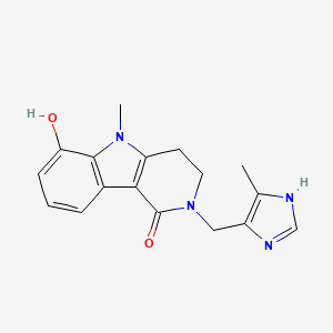 molecular formula C17H18N4O2. HCl B601777 Unii-5Q2P2lra9J CAS No. 128486-89-5