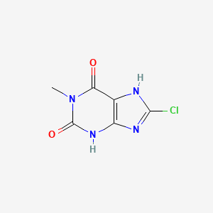 molecular formula C6H5ClN4O2 B601785 8-氯-1-甲基-2,3,6,7-四氢-1H-嘌呤-2,6-二酮 CAS No. 6136-36-3