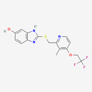 molecular formula C16H14F3N3O2S B601805 5-羟基兰索拉唑硫化物 CAS No. 131926-96-0