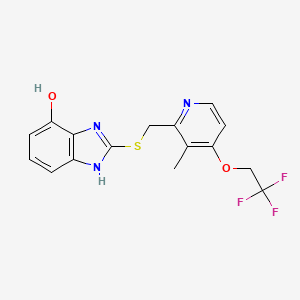molecular formula C16H14F3N3O2S B601807 4-Hydroxy Lansoprazole Sulfide CAS No. 131926-95-9