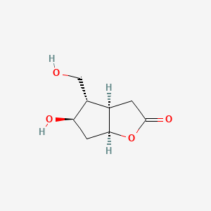 molecular formula C8H12O4 B601817 (3aR,4S,5R,6aS)-5-Hydroxy-4-(hydroxymethyl)hexahydro-2H-cyclopenta[b]furan-2-one CAS No. 54423-47-1
