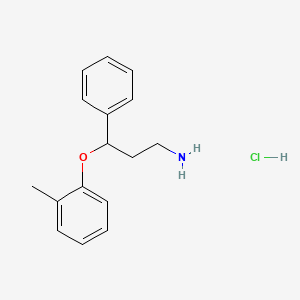 molecular formula C16H20NOCl B601821 Desmethyl Atomoxetine Hydrochloride CAS No. 881995-46-6
