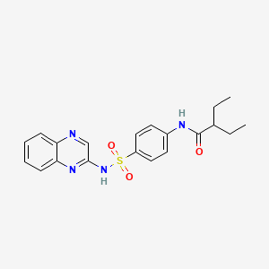 2-ethyl-N-{4-[(quinoxalin-2-yl)sulfamoyl]phenyl}butanamide