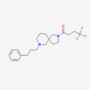 7-(3-phenylpropyl)-2-(4,4,4-trifluorobutanoyl)-2,7-diazaspiro[4.5]decane