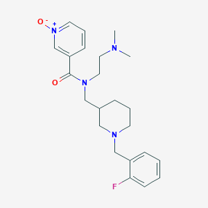 N-[2-(dimethylamino)ethyl]-N-{[1-(2-fluorobenzyl)-3-piperidinyl]methyl}nicotinamide 1-oxide