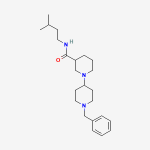 1'-benzyl-N-(3-methylbutyl)-1,4'-bipiperidine-3-carboxamide