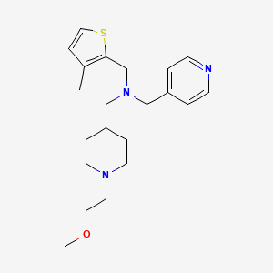 1-[1-(2-methoxyethyl)-4-piperidinyl]-N-[(3-methyl-2-thienyl)methyl]-N-(4-pyridinylmethyl)methanamine