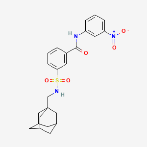 3-{[(ADAMANTAN-1-YL)METHYL]SULFAMOYL}-N-(3-NITROPHENYL)BENZAMIDE