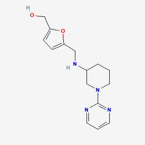 [5-({[1-(2-pyrimidinyl)-3-piperidinyl]amino}methyl)-2-furyl]methanol