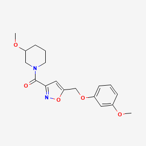 3-methoxy-1-({5-[(3-methoxyphenoxy)methyl]-3-isoxazolyl}carbonyl)piperidine