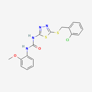 1-{5-[(2-Chlorobenzyl)sulfanyl]-1,3,4-thiadiazol-2-yl}-3-(2-methoxyphenyl)urea