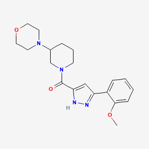 4-(1-{[3-(2-methoxyphenyl)-1H-pyrazol-5-yl]carbonyl}-3-piperidinyl)morpholine