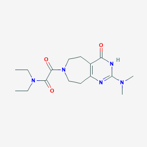 2-[2-(dimethylamino)-4-oxo-3,4,5,6,8,9-hexahydro-7H-pyrimido[4,5-d]azepin-7-yl]-N,N-diethyl-2-oxoacetamide