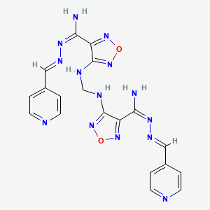 molecular formula C19H18N14O2 B6018480 4,4'-(methylenediimino)bis[N'-(4-pyridinylmethylene)-1,2,5-oxadiazole-3-carboximidohydrazide] 