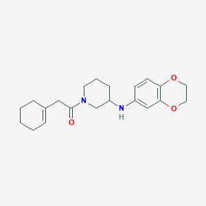 molecular formula C21H28N2O3 B6018486 1-(1-cyclohexen-1-ylacetyl)-N-(2,3-dihydro-1,4-benzodioxin-6-yl)-3-piperidinamine 