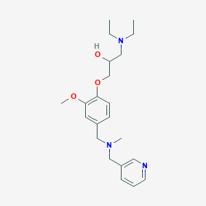 molecular formula C22H33N3O3 B6018499 1-(diethylamino)-3-(2-methoxy-4-{[methyl(3-pyridinylmethyl)amino]methyl}phenoxy)-2-propanol 