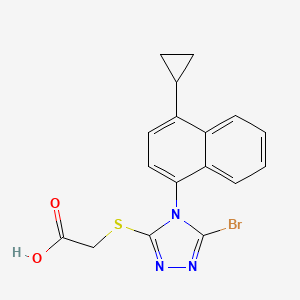 molecular formula C17H14BrN3O2S B601850 Lesinurad CAS No. 878672-00-5