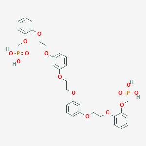 molecular formula C32H36O14P2 B6018508 [2-[2-[3-[2-[3-[2-[2-(Phosphonomethoxy)phenoxy]ethoxy]phenoxy]ethoxy]phenoxy]ethoxy]phenoxy]methylphosphonic acid 