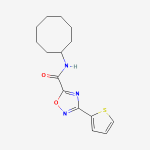 N-cyclooctyl-3-(2-thienyl)-1,2,4-oxadiazole-5-carboxamide