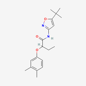 N-(5-tert-butyl-1,2-oxazol-3-yl)-2-(3,4-dimethylphenoxy)butanamide