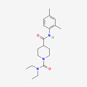 molecular formula C19H29N3O2 B6018626 N~4~-(2,4-dimethylphenyl)-N~1~,N~1~-diethylpiperidine-1,4-dicarboxamide 