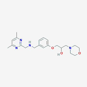 1-[3-[[(4,6-Dimethylpyrimidin-2-yl)methylamino]methyl]phenoxy]-3-morpholin-4-ylpropan-2-ol