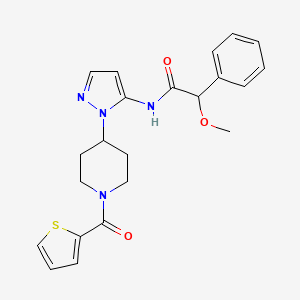 2-methoxy-2-phenyl-N-{1-[1-(2-thienylcarbonyl)-4-piperidinyl]-1H-pyrazol-5-yl}acetamide