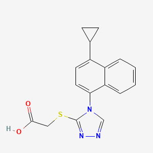 molecular formula C17H15N3O2S B601871 Lesinurad Impurity B CAS No. 1533519-93-5