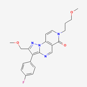 3-(4-fluorophenyl)-2-(methoxymethyl)-7-(3-methoxypropyl)pyrazolo[1,5-a]pyrido[3,4-e]pyrimidin-6(7H)-one