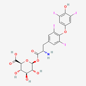 molecular formula C21H19I4NO10 B601874 左旋甲状腺素酰葡萄糖醛酸酯 CAS No. 909880-81-5