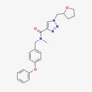 N-methyl-N-(4-phenoxybenzyl)-1-(tetrahydro-2-furanylmethyl)-1H-1,2,3-triazole-4-carboxamide